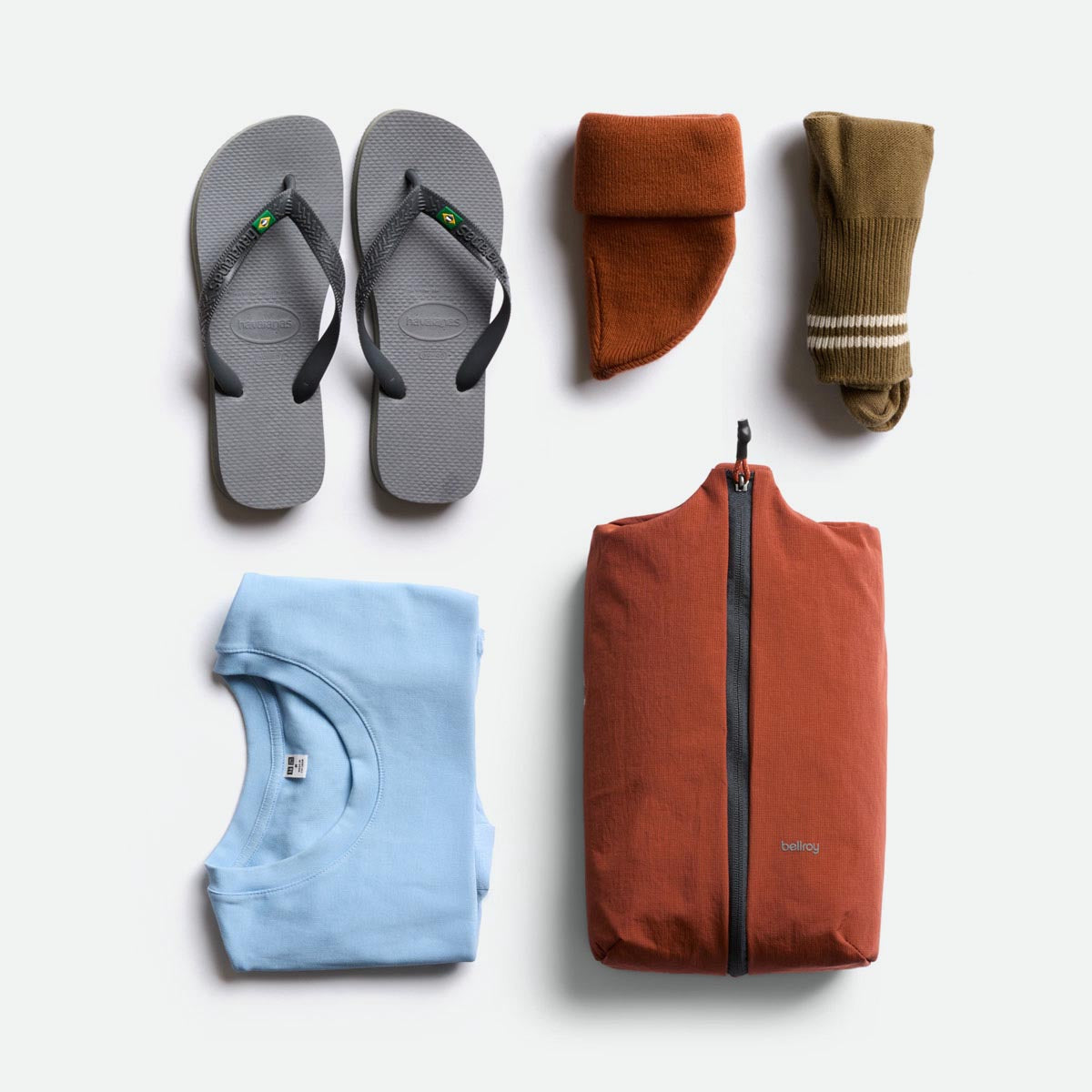 Bellroy Lite Packing Caddy 8L - Clay (Leather Free) - Flatlay