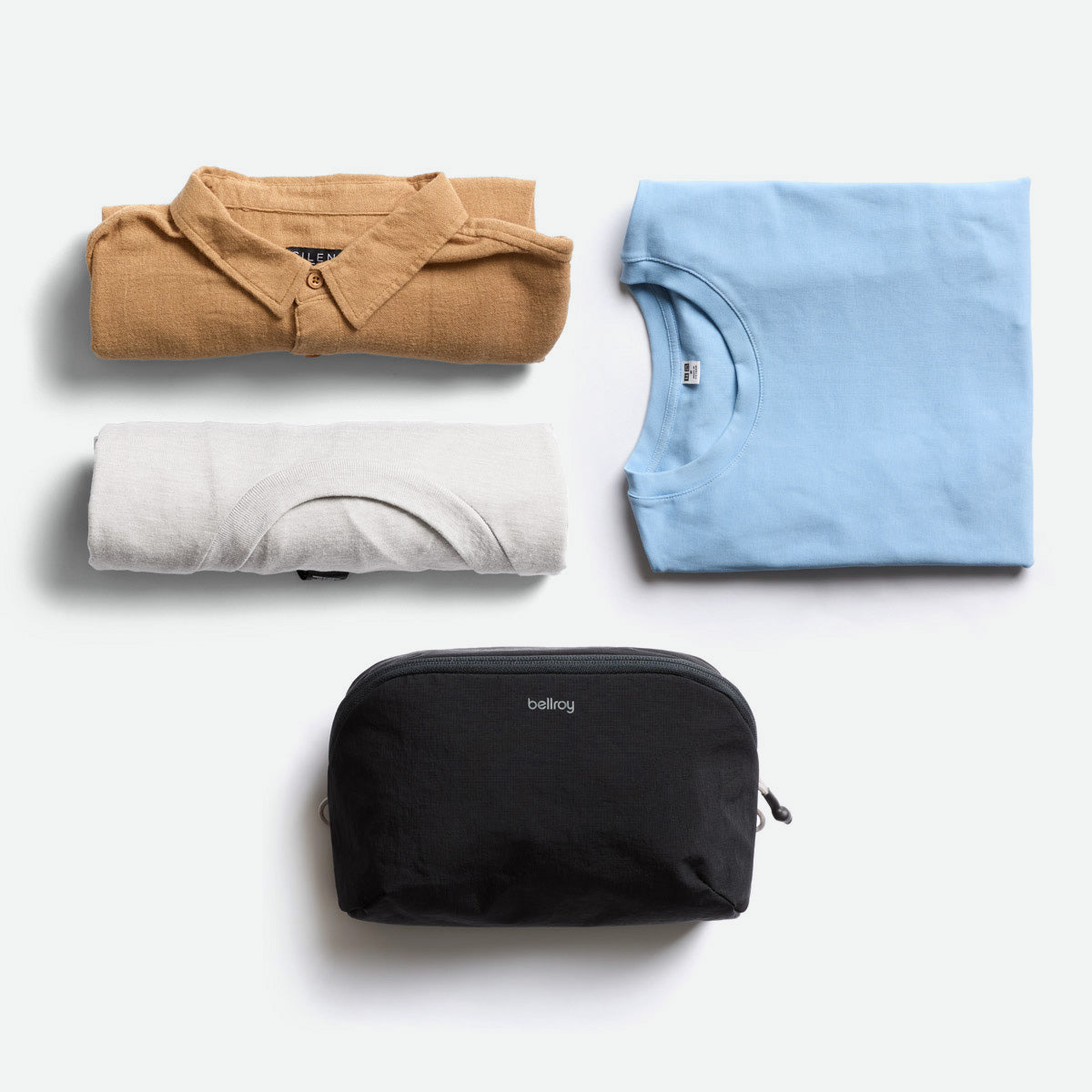 Bellroy Lite Packing Pouch 3L - Black (Leather Free) - Flatlay