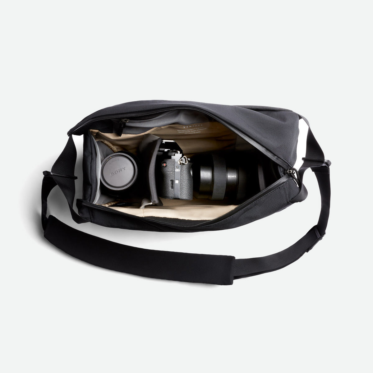 Bellroy Venture Sling 10L - Camera Edition Black - indvendigt design