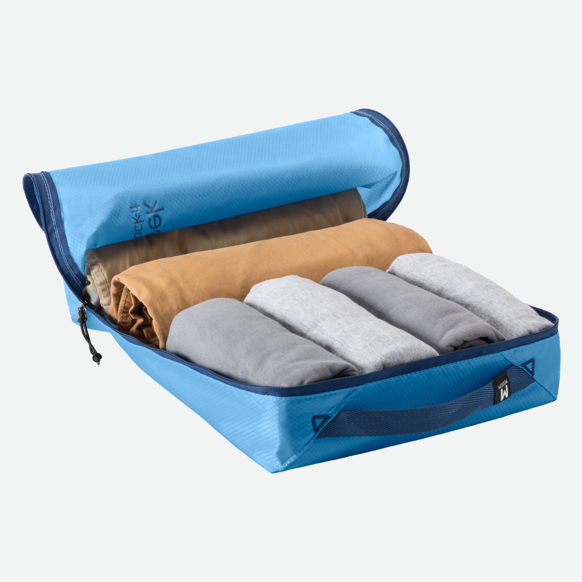 Eagle Creek Pack-It™ Isolate Cube Set XS/S/M Blue Dawn - Isolate Cube M - pakket med sammenrullet tøj