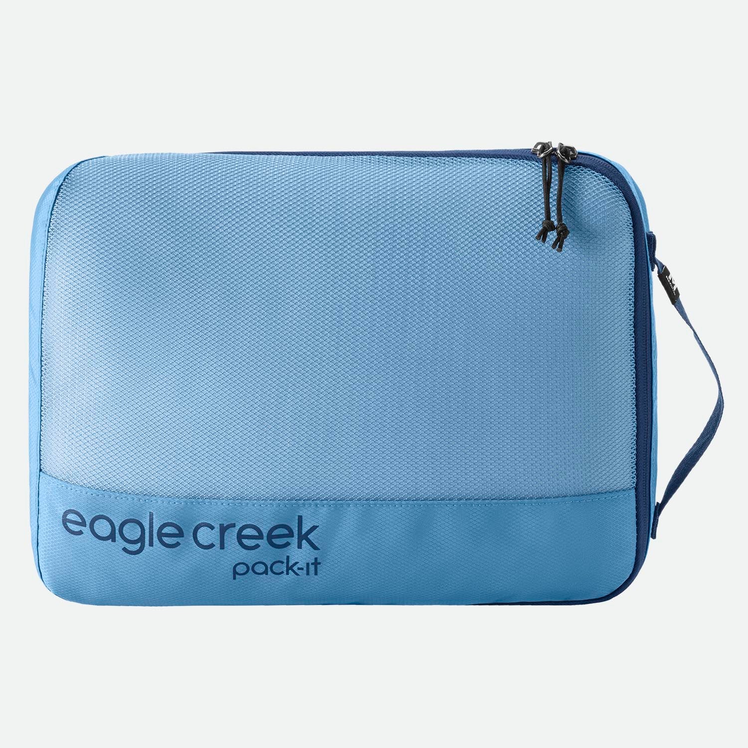 Eagle Creek Pack-It™ Reveal Cube M Blue Dawn - overside med gennemsigtigt trådnet