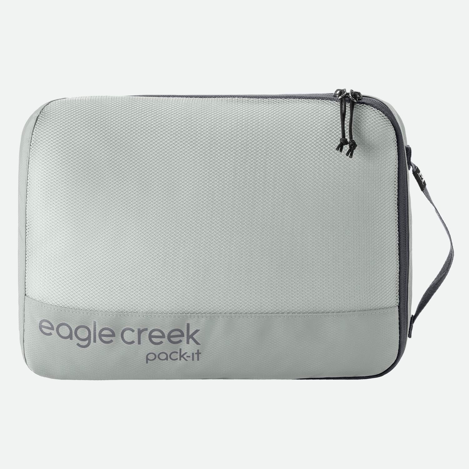 Eagle Creek Pack-It™ Reveal Cube M Storm Grey - overside med gennemsigtigt trådnet