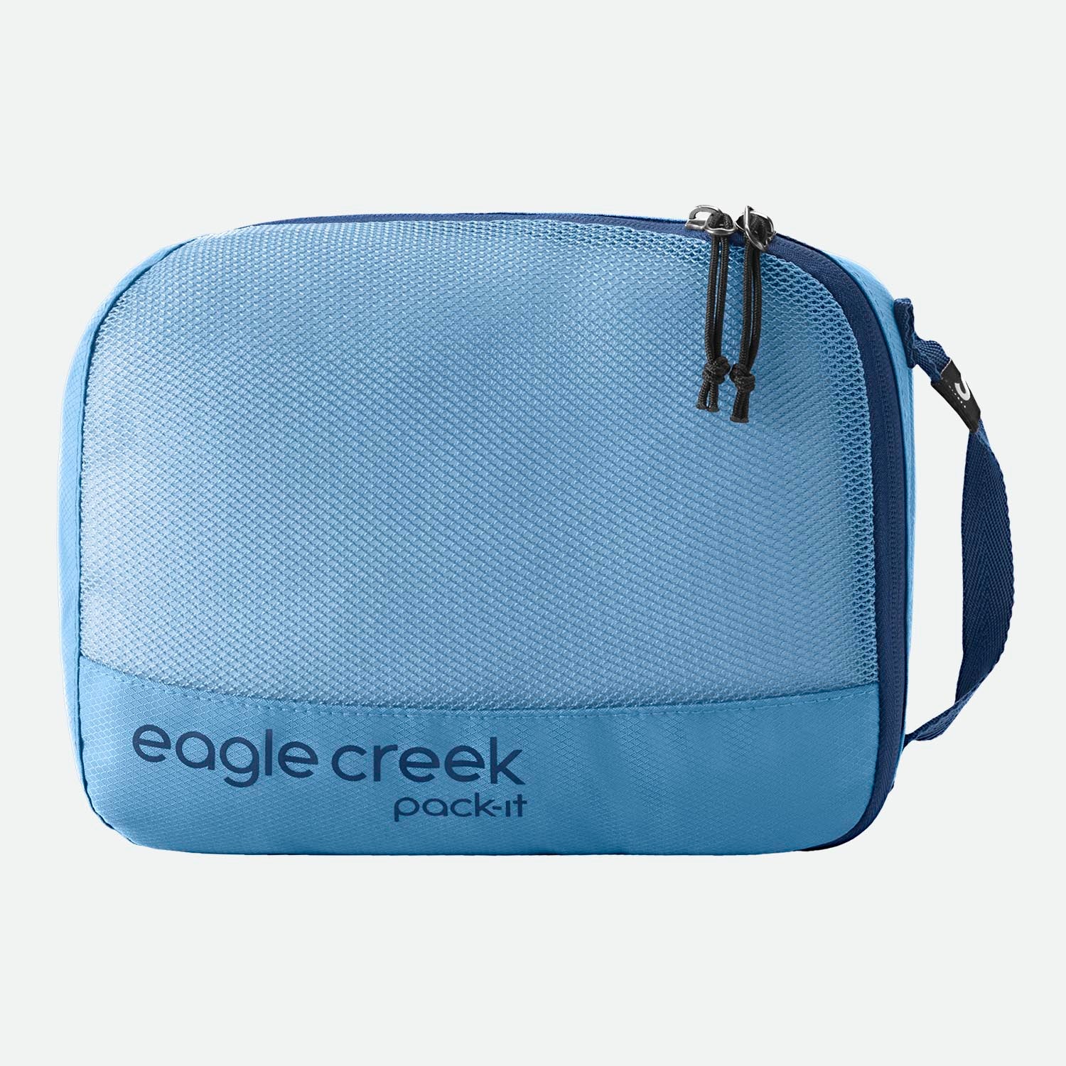 Eagle Creek Pack-It™ Reveal Cube S Blue Dawn - overside med gennemsigtigt trådnet