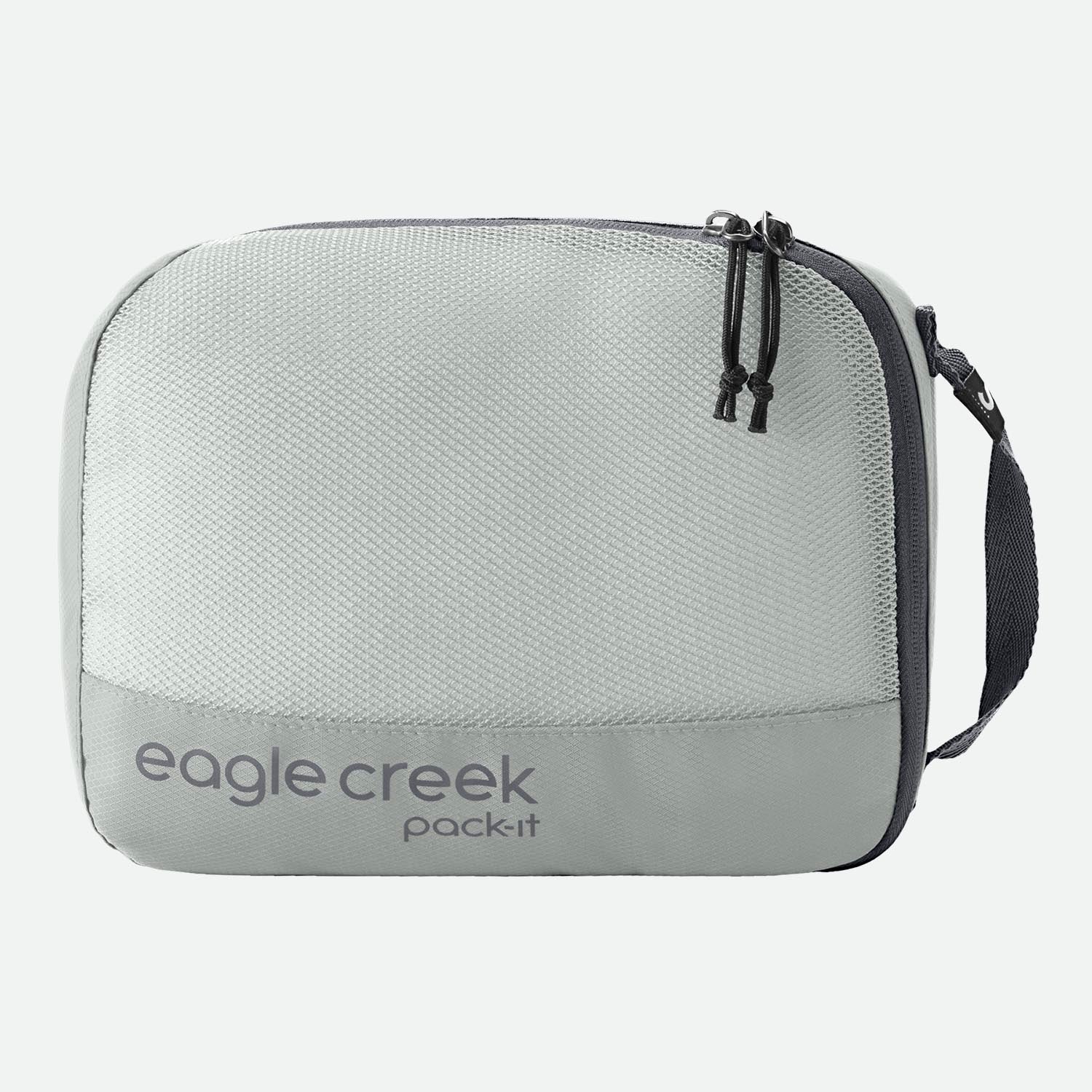 Eagle Creek Pack-It™ Reveal Cube S Storm Grey - overside med gennemsigtigt trådnet