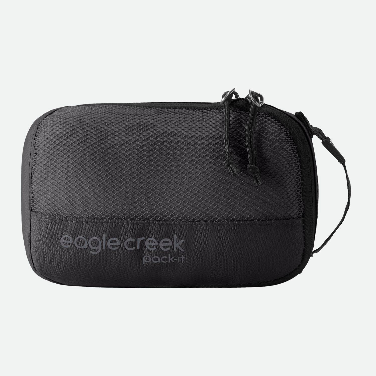 Eagle Creek Pack-It™ Reveal Cube XS Black - overside med gennemsigtigt trådnet