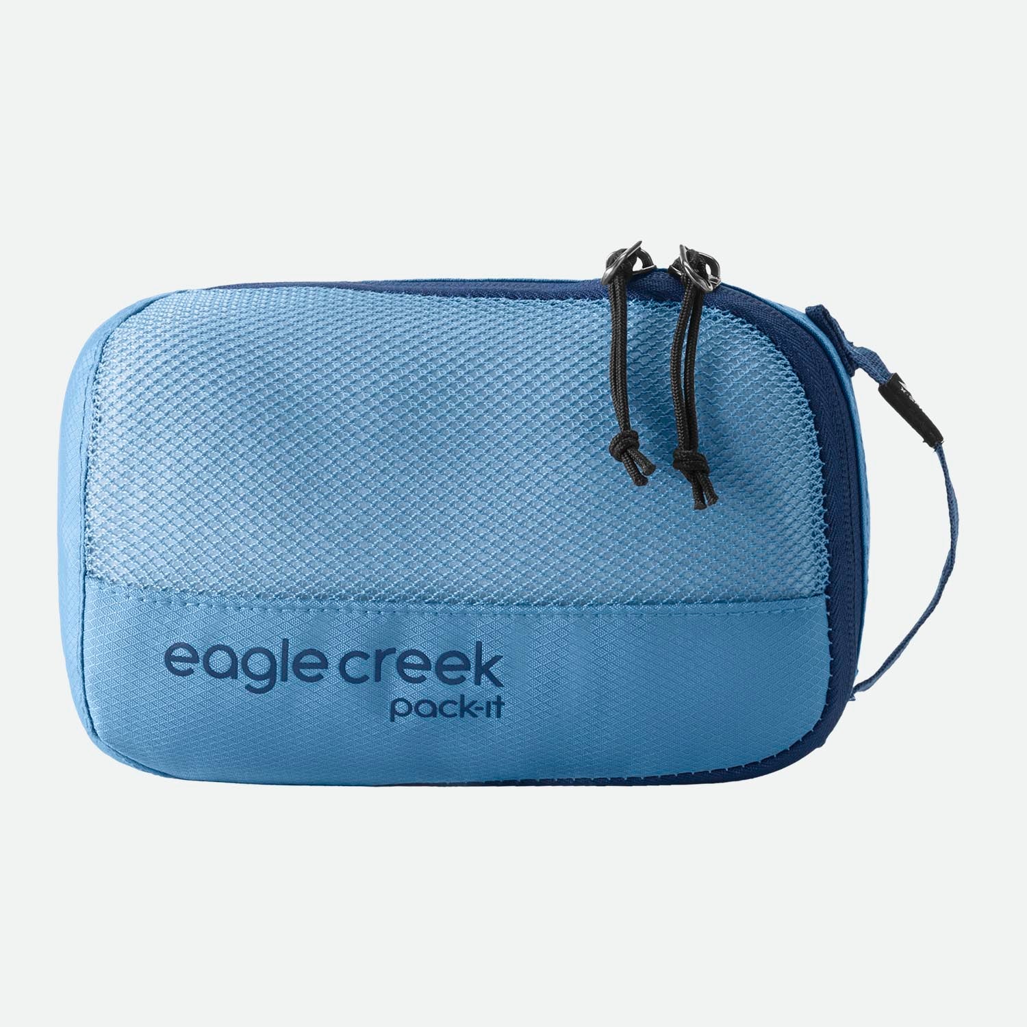 Eagle Creek Pack-It™ Reveal Cube XS Blue Dawn - overside med gennemsigtigt trådnet