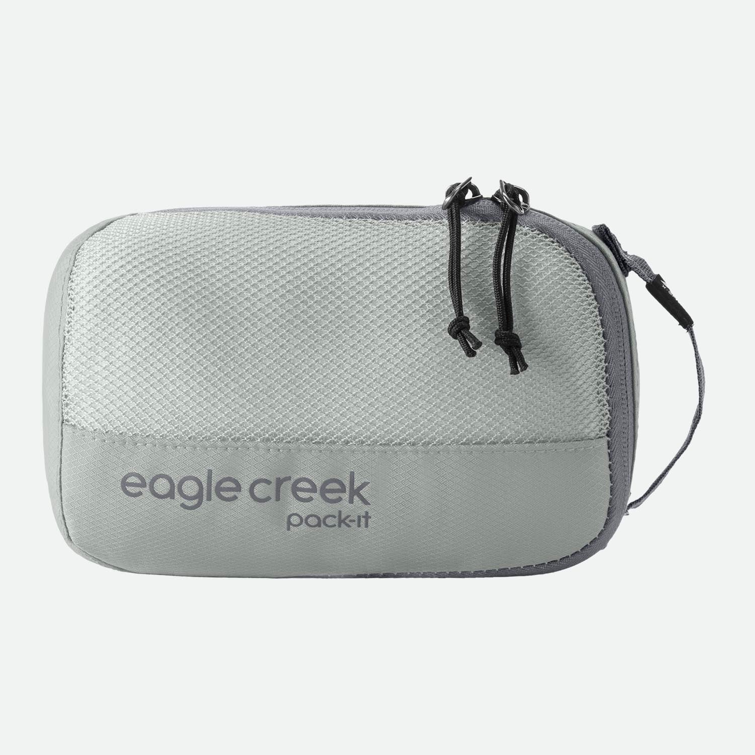 Eagle Creek Pack-It™ Reveal Cube XS Storm Grey - overside med gennemsigtigt trådnet