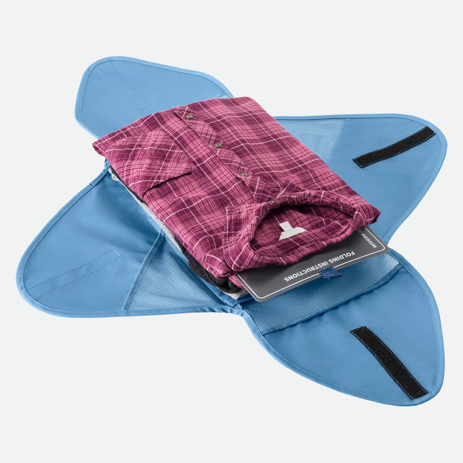 Eagle Creek Pack-It™ Reveal Garment Folder M Blue Dawn - pakket med foldet tøj
