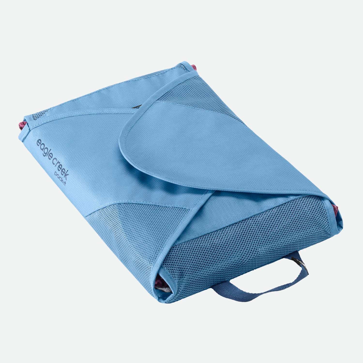 Eagle Creek Pack-It™ Reveal Garment Folder M Blue Dawn - pakket med foldet tøj og lukket til