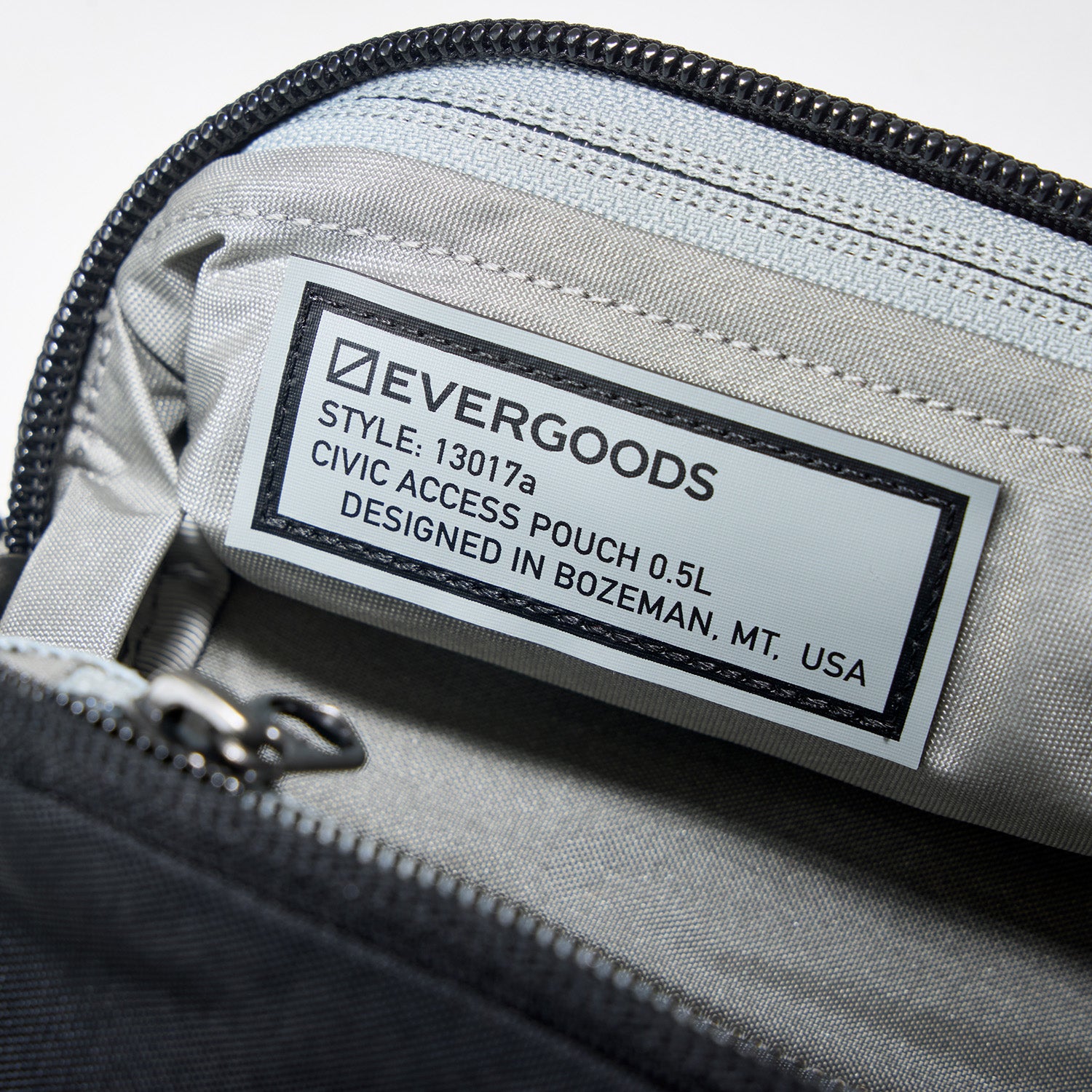 Evergoods Civic Access Pouch 0.5L Solution Dyed Black