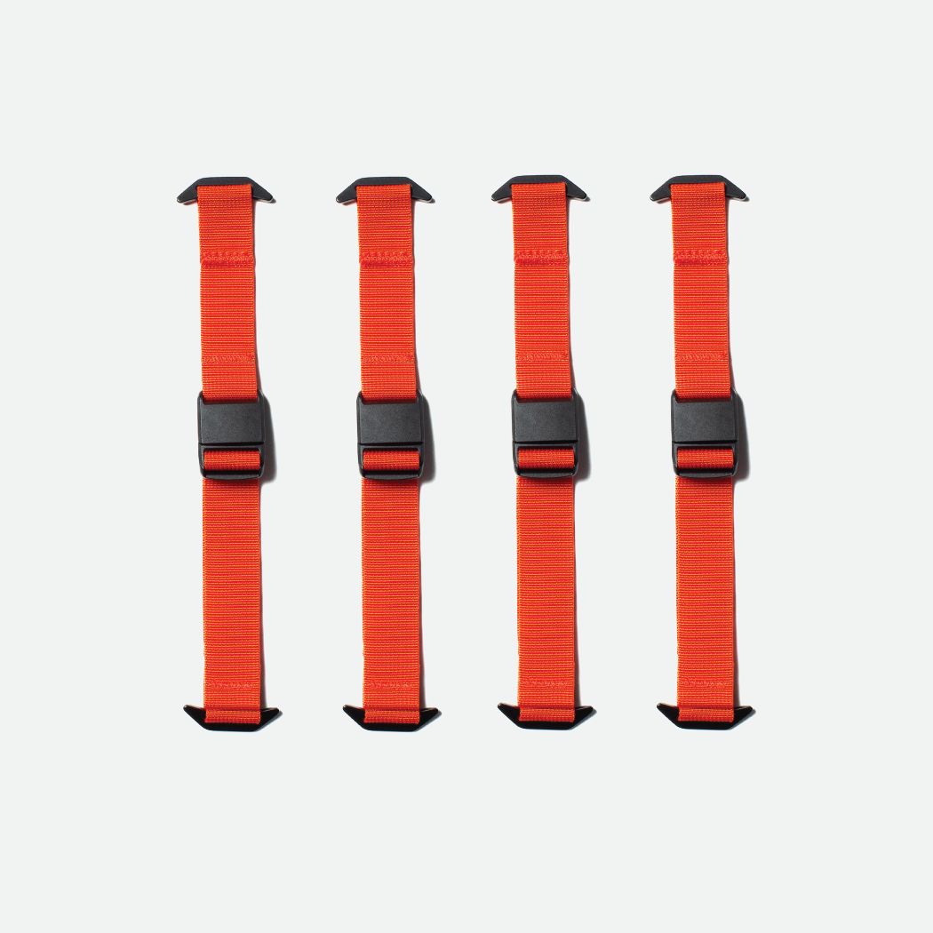 Black Ember Forge Maglock Compression Straps (Set of Four) - Ember Orange