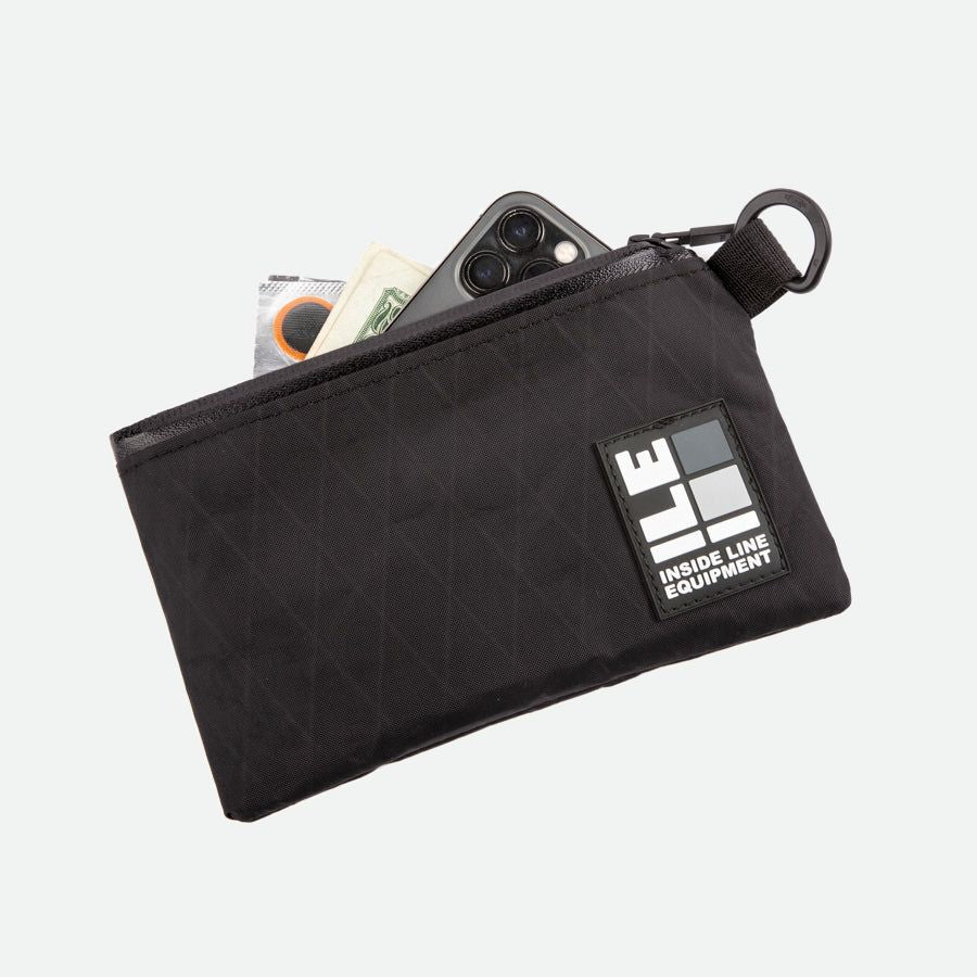 Inside Line Equipment Zippered Cycling Wallet Black VX21 XPAC