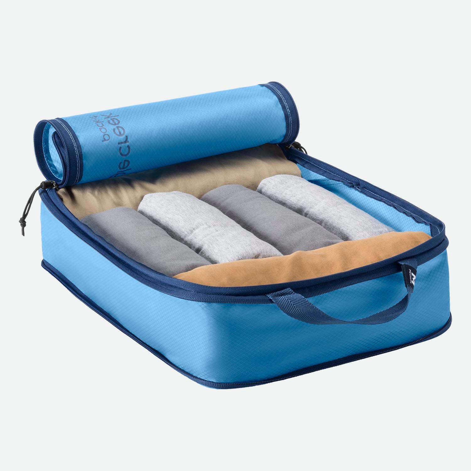 Eagle Creek Pack-It™ Isolate Compression Cube M Blue Dawn - pakket med sammenrullet tøj