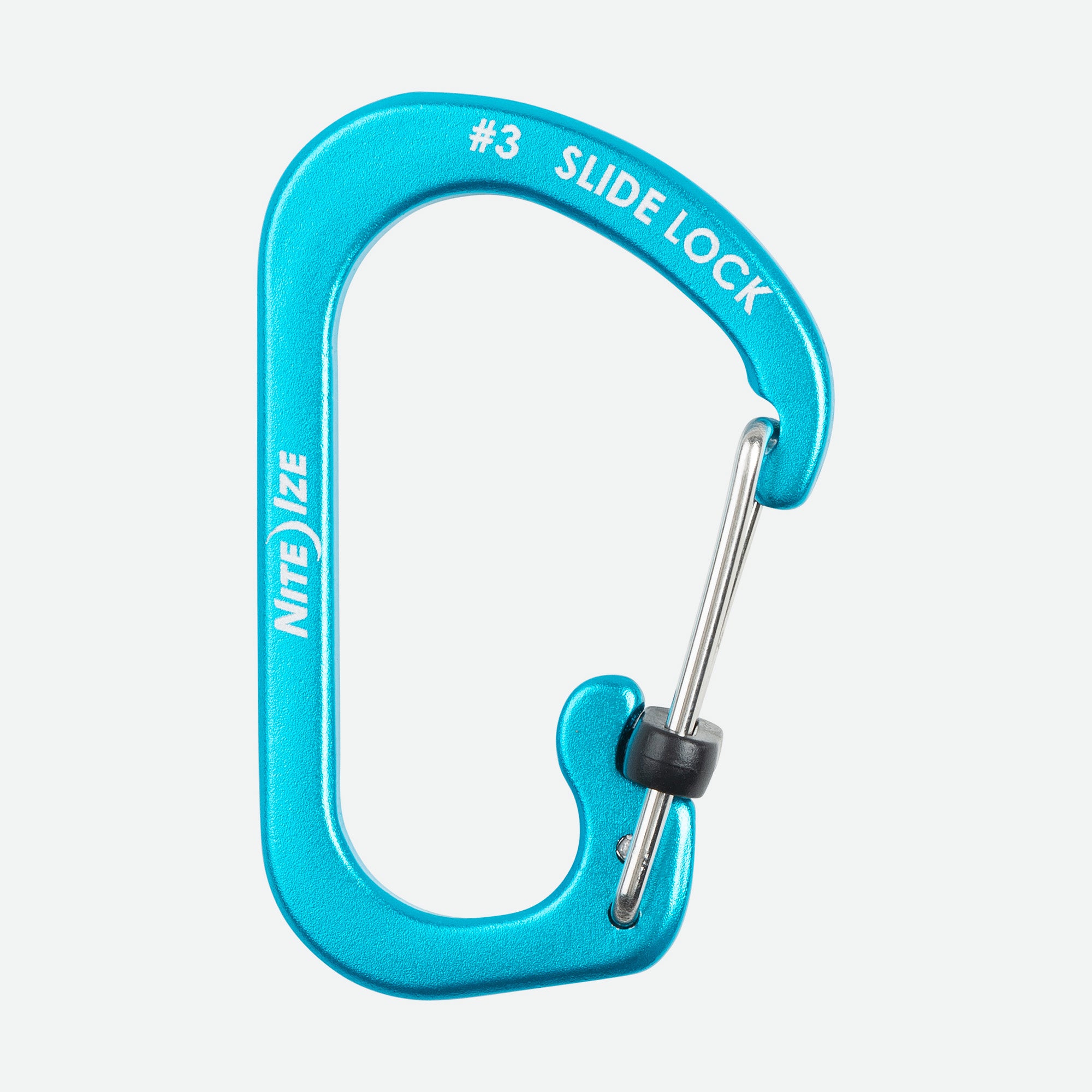 Nite Ize SlideLock Carabiner Aluminum #3 Blue cover