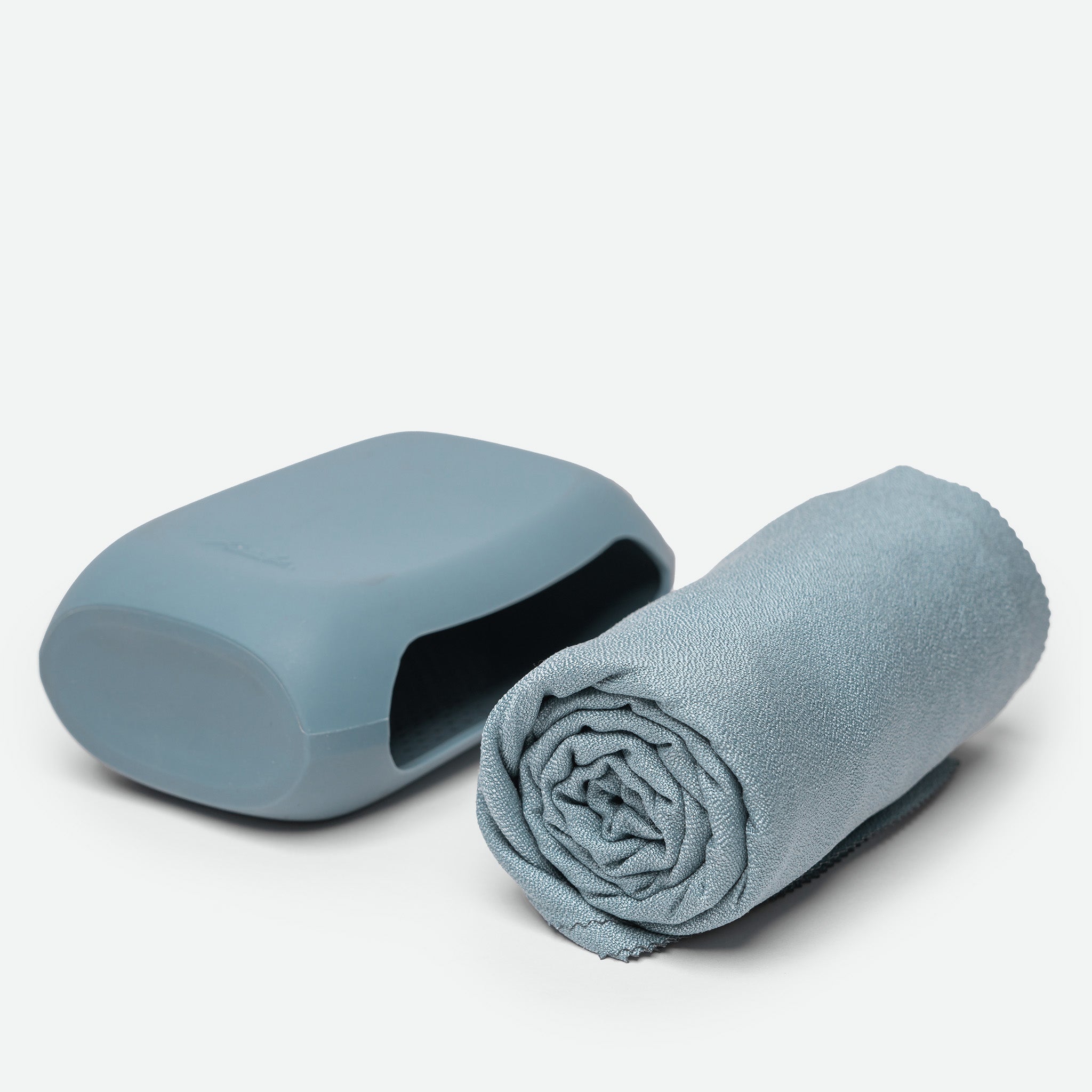 NanoDry Packable Shower Towel Slate blue